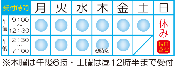 旭市の接骨院 くじら堂接骨院です。交通事故なら当院へ